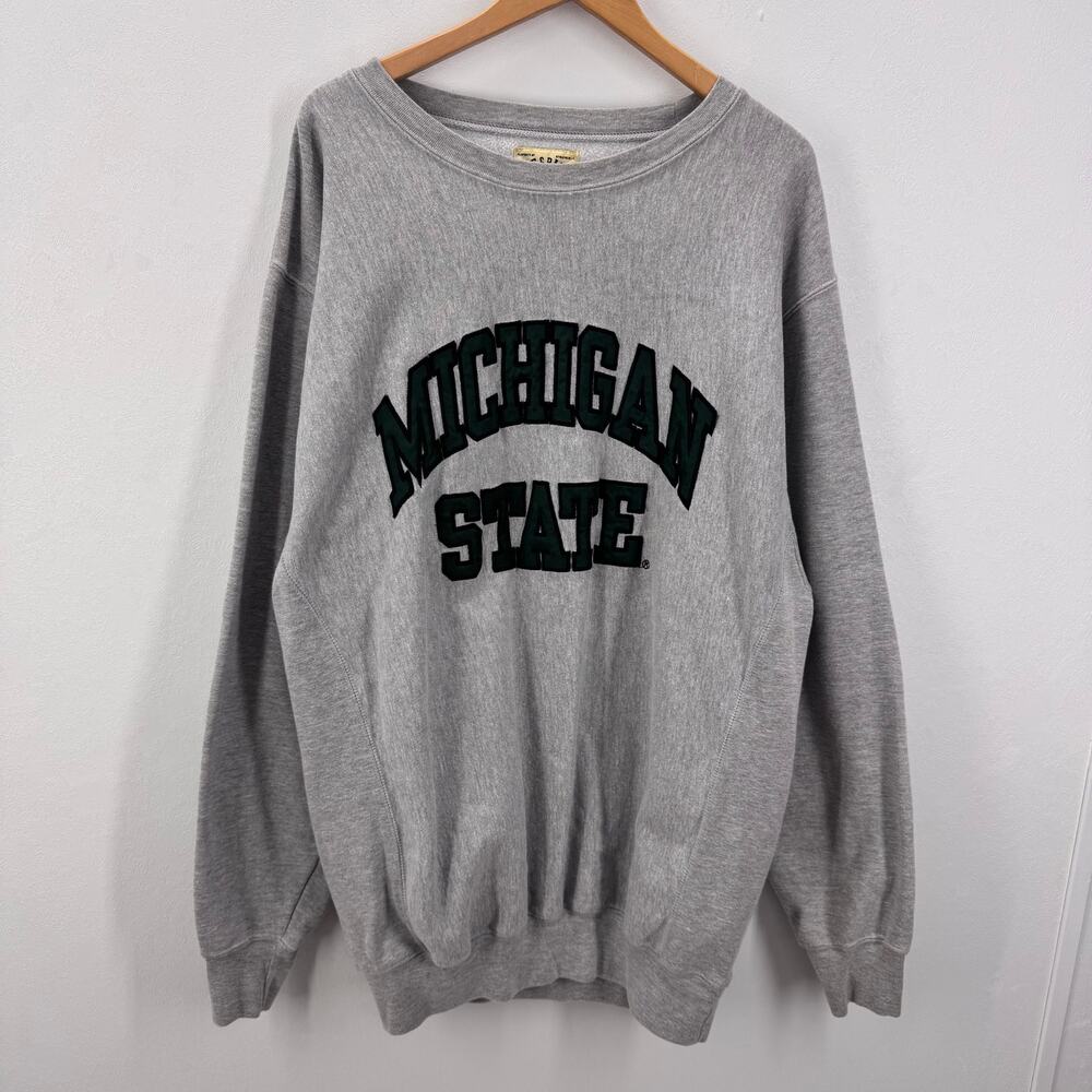 Steve & Barry's Michigan State Spartans VTG Men's XL Crewneck Sweatshirt Preppy